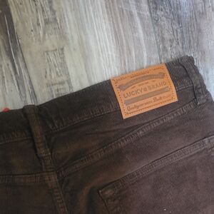 NWT Men's Lucky Brand Walnut Colored Slim Fit/Stretch Cordoroy 33x32